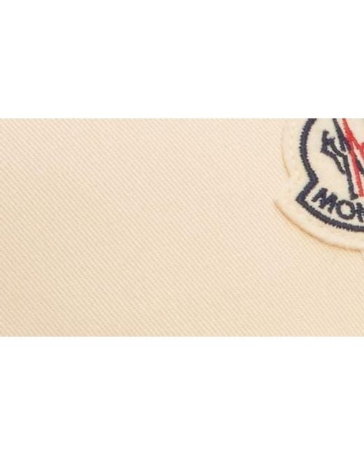 Moncler Natural Baseball Hat With Logo