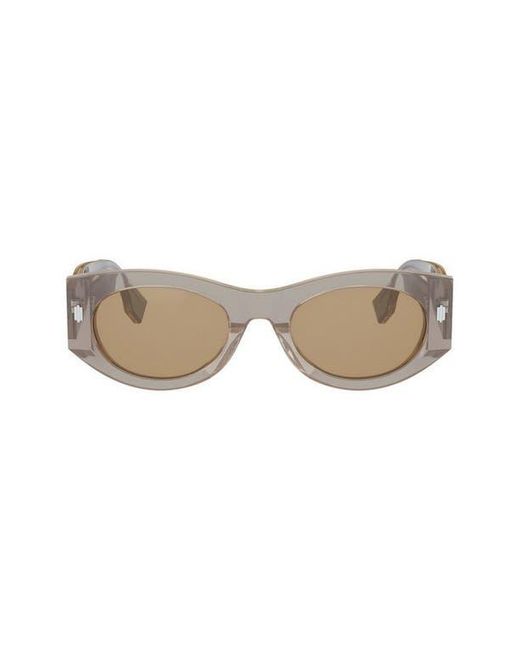 Fendi Natural Roma 52Mm Oval Sunglasses