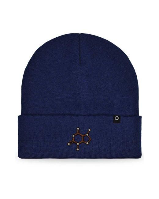 Alix Blue Molecule Beanie for men