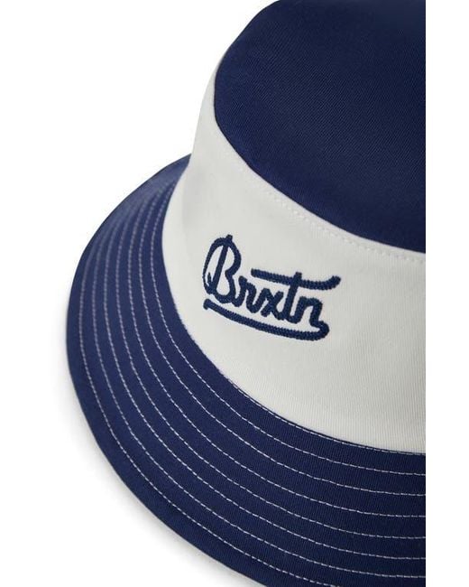 Brixton Blue Eldon Packable Bucket Hat for men