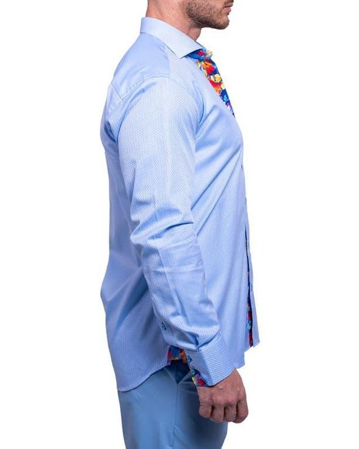 Maceoo Blue Einstein Resistance0111 Button-Up Shirt for men