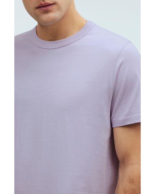 Madewell Purple Allday Garment Dyed Cotton T-shirt for men