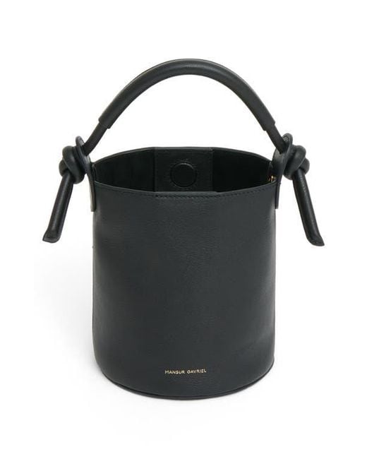Mansur Gavriel Black Mini Mini Fortuna Bucket Bag