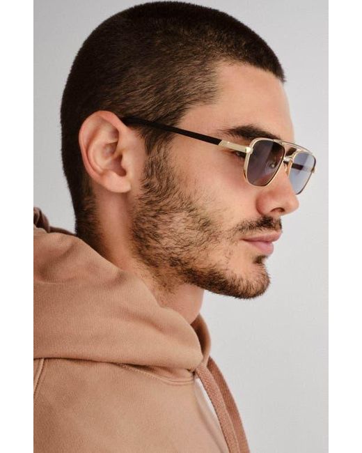 Le Specs Blue Le Mimi 57Mm Aviator Sunglasses