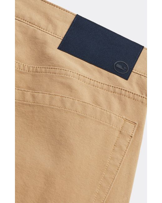 Vineyard Vines Natural On-the-go Water Repellent Stretch Canvas Pants for men