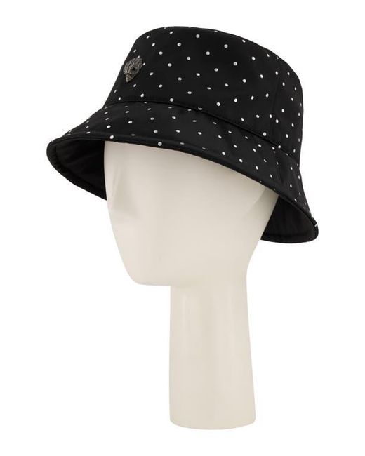Geiger Reno Reversible Bucket Kurt Geiger Studded Reversible Nylon Bucket Hat in Black | Lyst