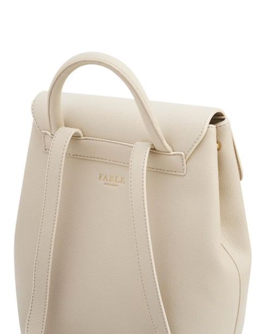 Fable England White Laura Small Backpack