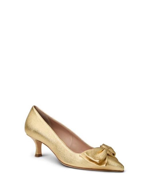 Bruno Magli Natural Nadia Pointed Toe Kitten Heel Pump
