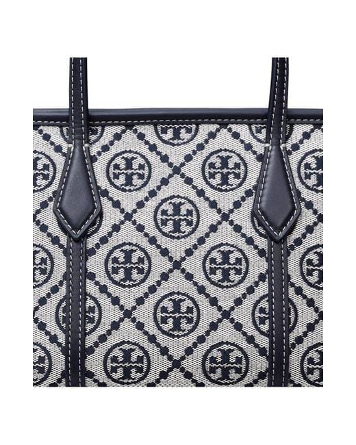 Tory Burch Multicolor Mini Perry T Monogram Jacquard Tote
