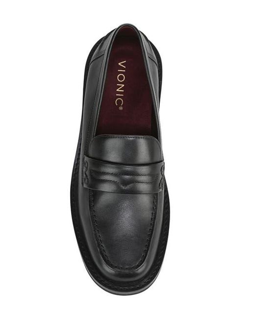 Vionic Black Caitlin Penny Loafer