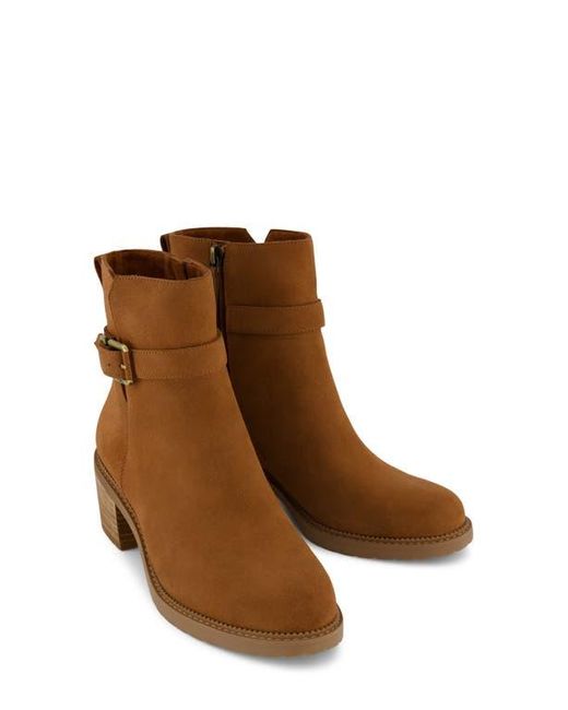 TOMS Brown Hailey Buckle Bootie