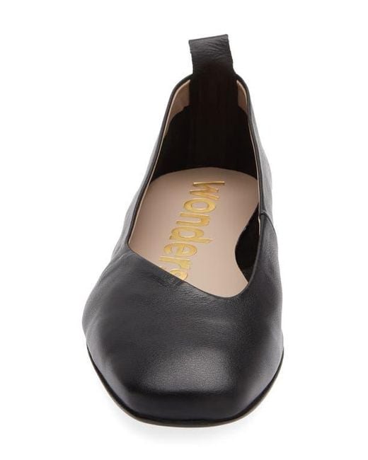 Wonders Multicolor Square Toe Ballet Flat