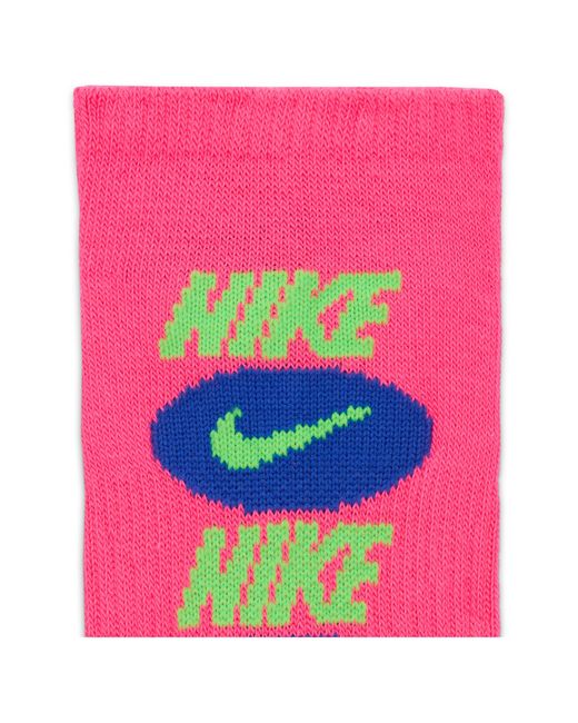 Nike Blue Dri-fit Ankle Socks - Pack Of 6