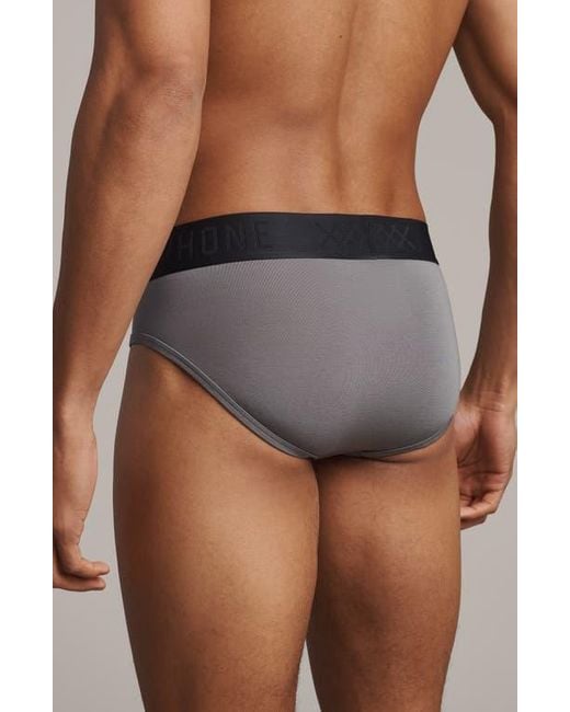 Rhone Gray C.O.R. Briefs for men