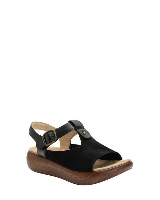 Alegria By Pg Lite Black Betsie Slingback Platform Sandal