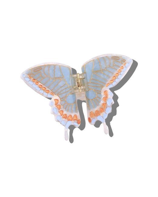 Solar Eclipse Blue Swallowtail Hair Claw Clip