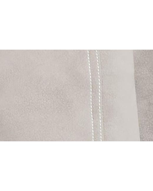 Lioness Gray Vista Faux Suede Bomber Jacket