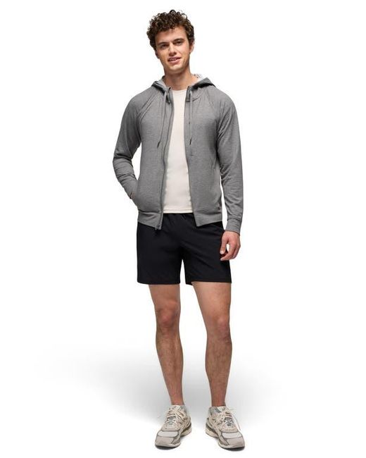 Prana Black Discovery Trail Drawstring Shorts for men