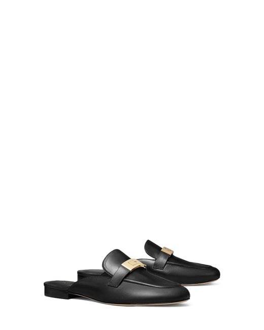 Tory Burch Black Leelee Loafer Mule