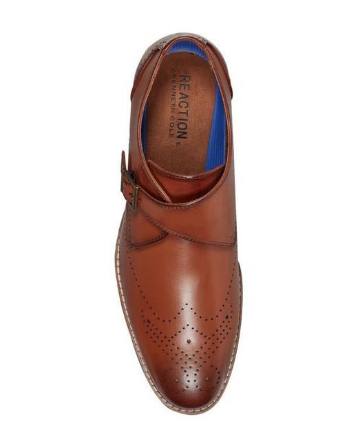Kenneth Cole Brown Cheer One Buckle Monk Shoe for men