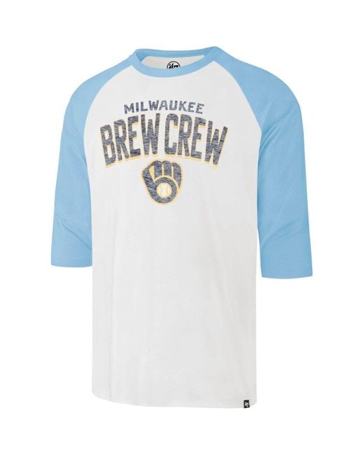 47 Milwaukee Brewers City Connect Crescent Franklin Raglan Three-quarter  Sleeve T-shirt At Nordstrom in Blue for Men