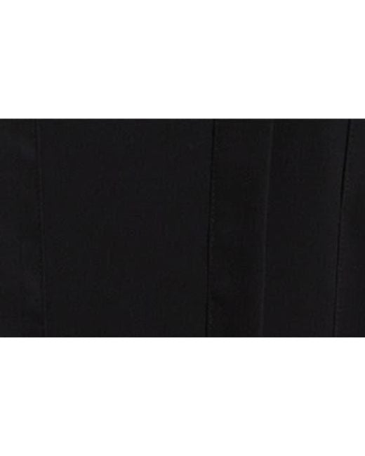 Chelsea28 Black Pintuck Handkerchief Hem Dress