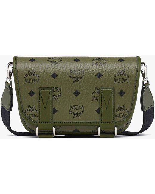 MCM Green Aren Messenger Bag for men