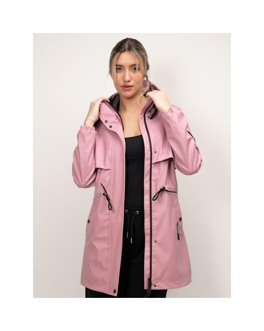 Jacket Pink Aurora Cape Raincoat