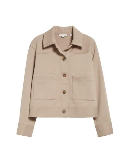 Vince Natural Double-Face Cropped Jacket