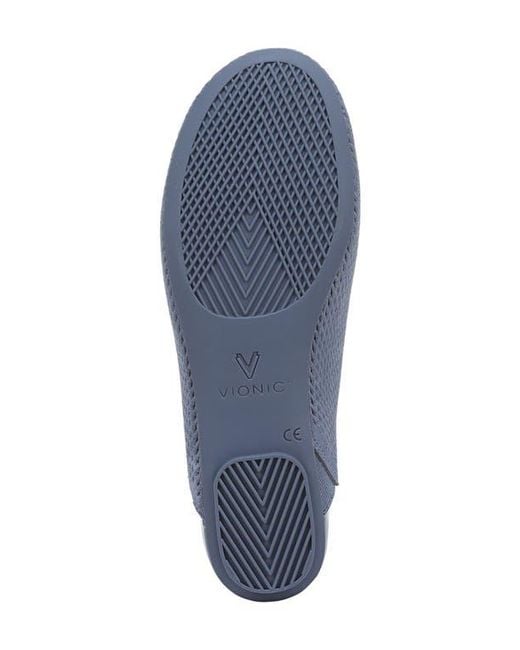 Vionic Blue Opal Perforated Mule