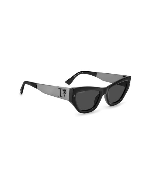 DSquared² Black 54mm Cat Eye Sunglasses