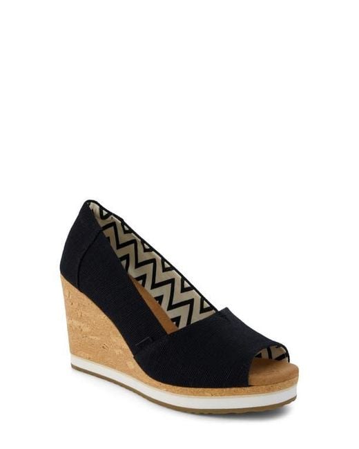 TOMS Black Essential Wedge Pump