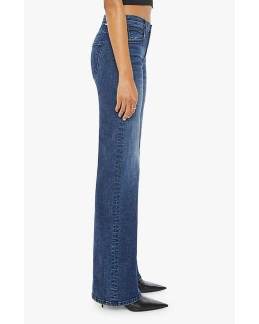 Mother Blue The Kick It High Waist Straight Leg Jeans