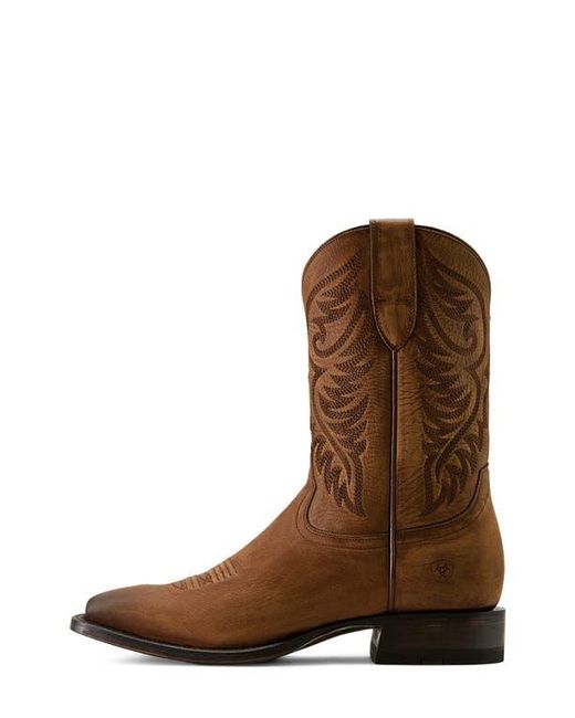 Ariat Brown Wiley Wide Square Toe Cowboy Boot for men