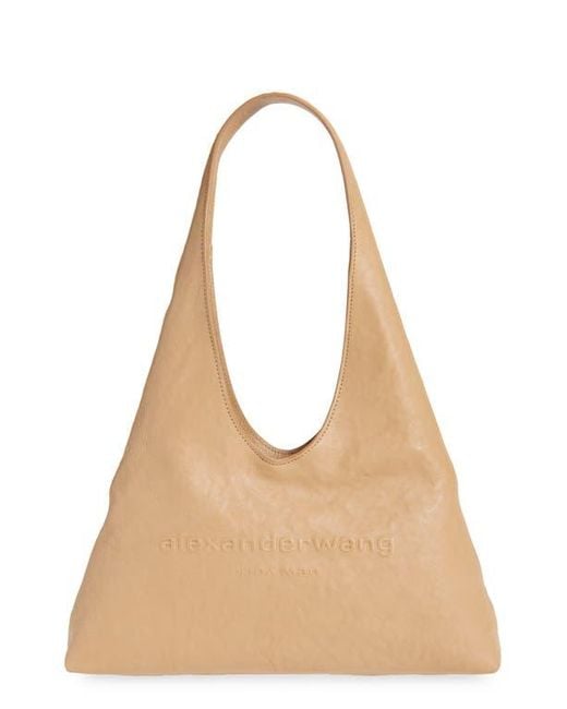 Alexander Wang Natural Small Pike Leather Hobo Bag