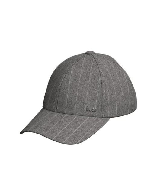 Boss Gray Zed Pinstripe Performance Baseball Cap for men