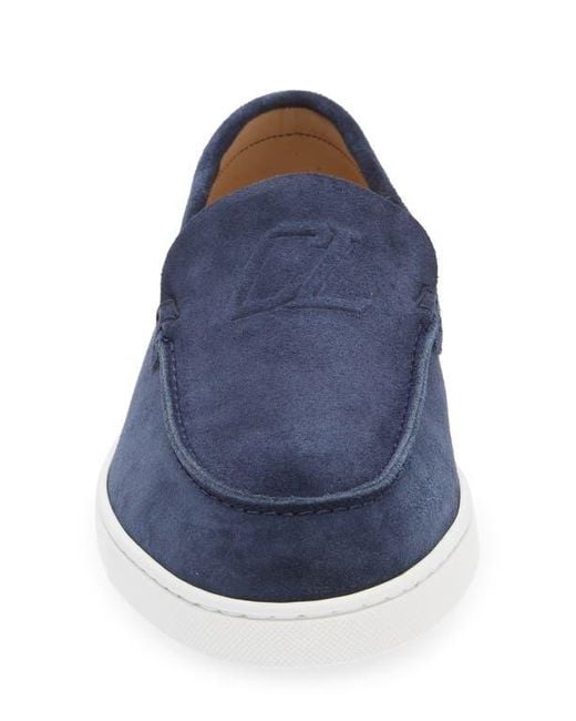 Christian Louboutin Blue Varsiboat Slip-On Sneaker for men