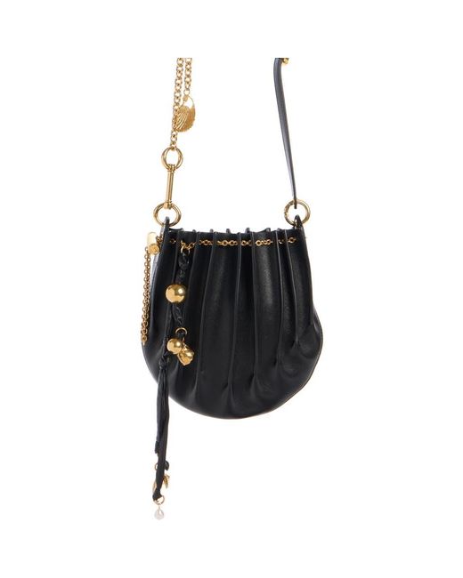 Chloé Black Sea Treasures Leather Crossbody Bag