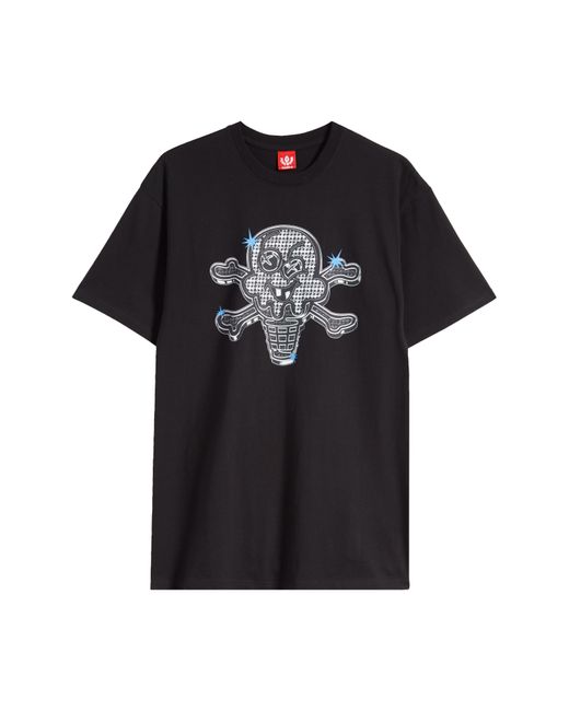 ICECREAM Black Cart Cotton Graphic T-shirt for men