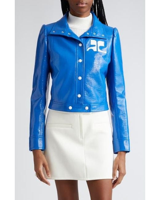 Courreges Blue Re-Edition Vinyl Jacket