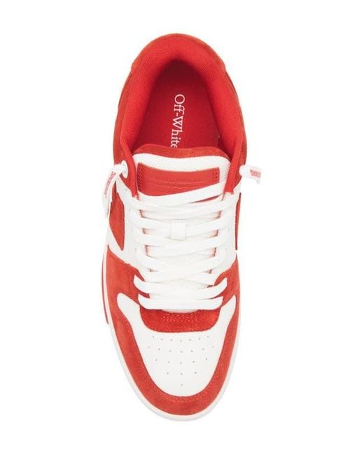 Off-White c/o Virgil Abloh Red Out Of Office Low Top Sneaker for men