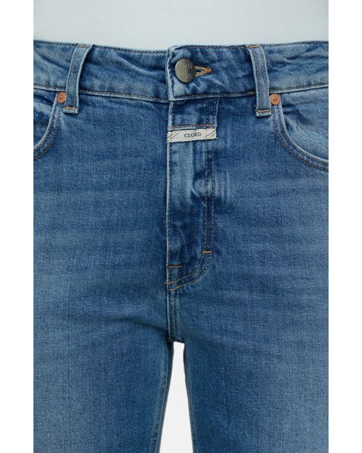Closed Blue Milo High Waist Ankle Slim Organic Cotton Jeans