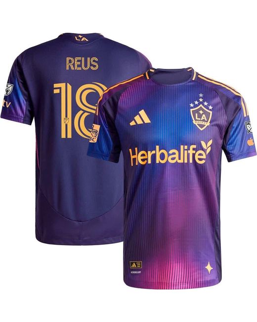 Adidas Blue Marco Reus La Galaxy 2025 Rizon Authentic Player Jersey for men