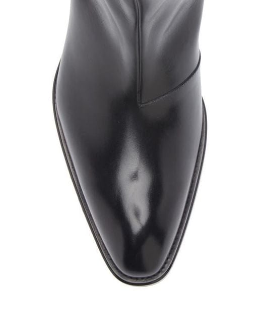 Tom Ford Black Vincent Leather Boot for men