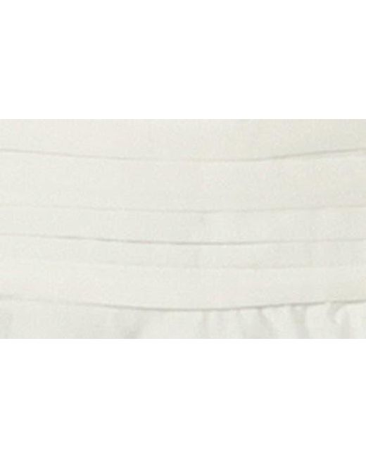 English Factory White Ruffled Long Sleeve Micro-Mini Romper