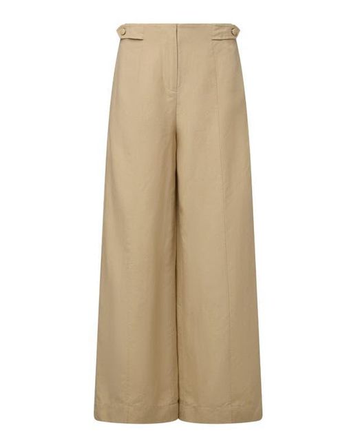 Onia Natural Air Linen Palazzo Pant