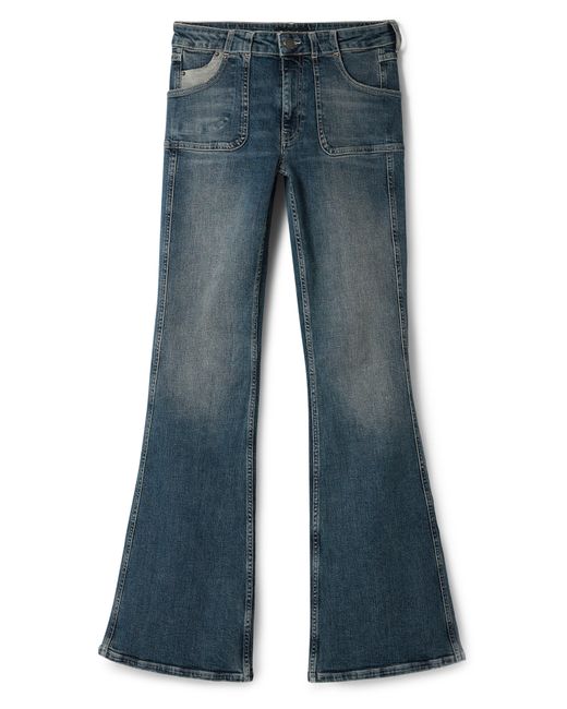 Desigual Blue Danis Flare Jeans