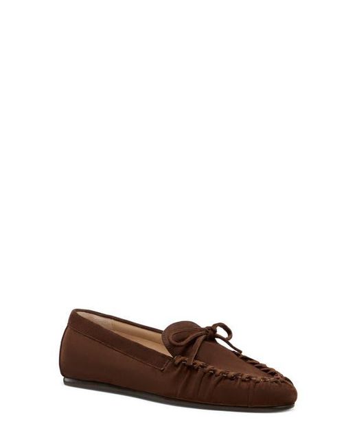 Stuart Weitzman Brown Britt Bow Loafer