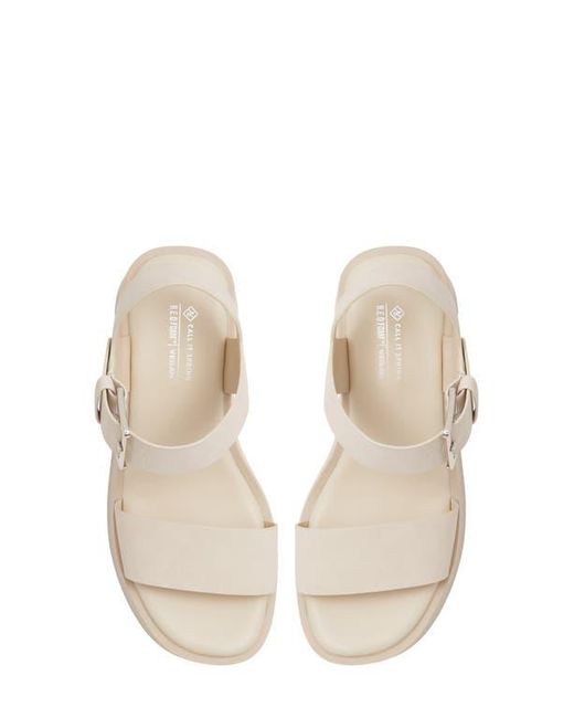 Call It Spring By Aldo Metallic Merisa Platform Wedge Sandal