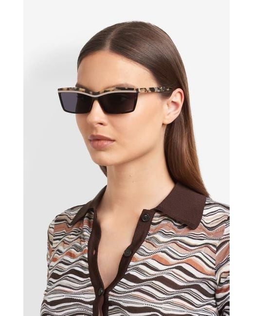 Missoni Multicolor 63Mm Oversize Rectangular Sunglasses